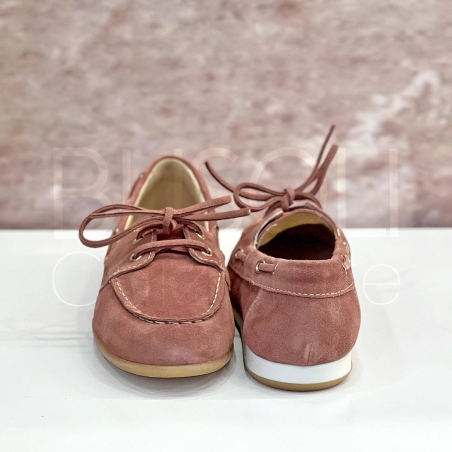 Mocassino Stringato Camoscio