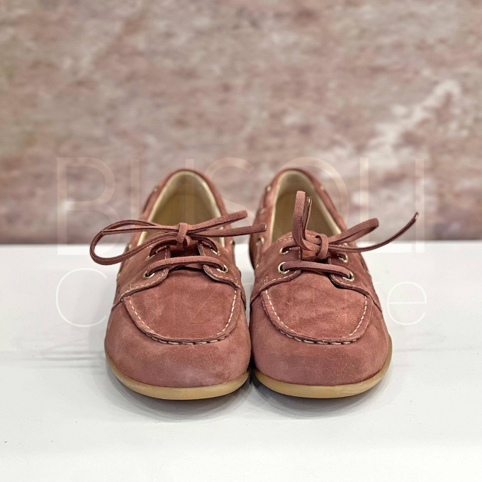 Mocassino Stringato Camoscio