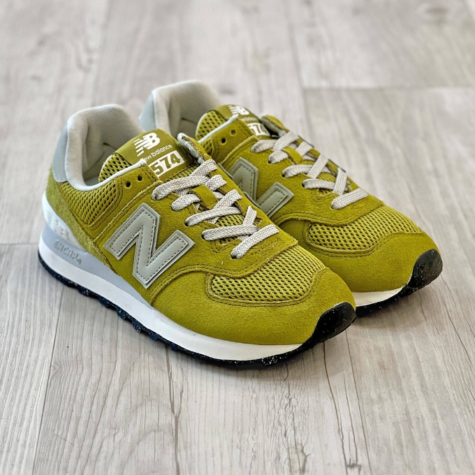 574 Suede/mesh Lime