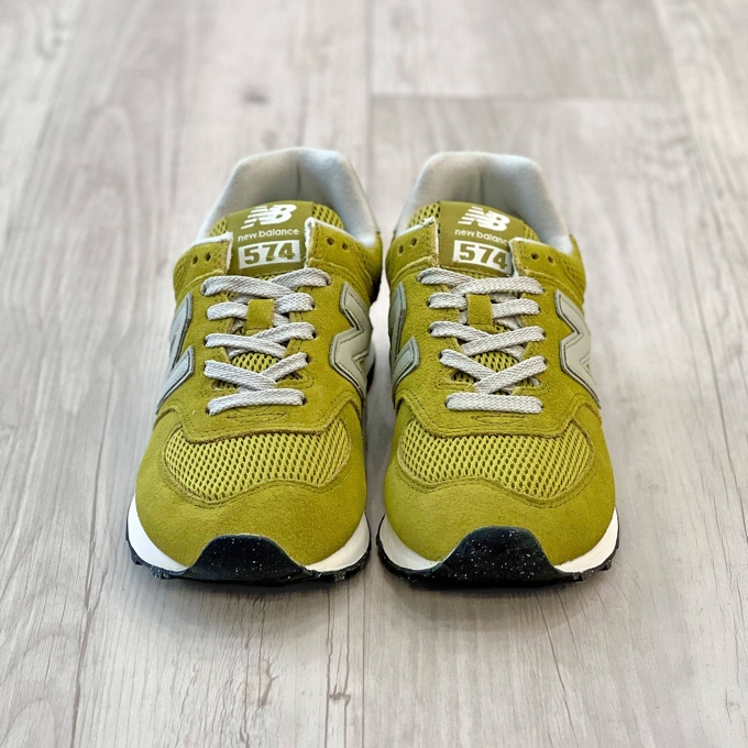 574 Suede/mesh Lime