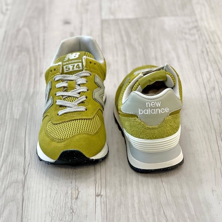 574 Suede/mesh Lime