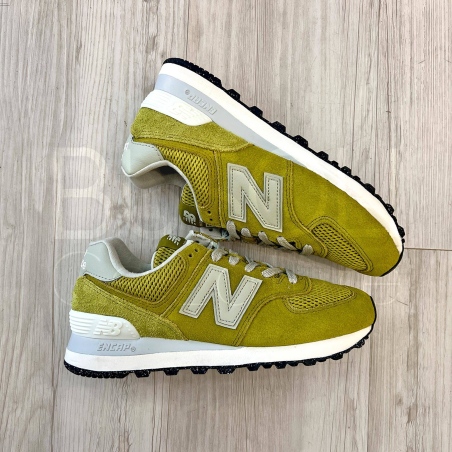 574 Suede/mesh Lime
