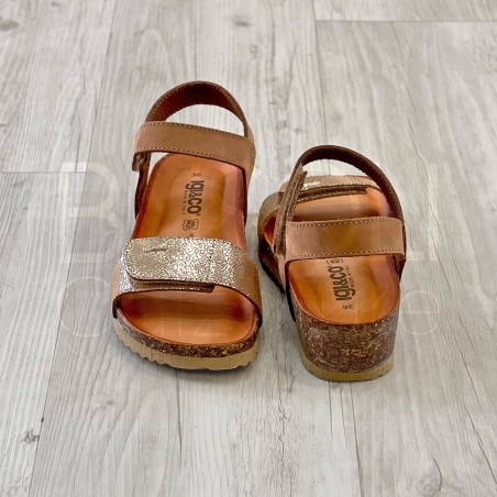 Sandalo strappi in Pelle