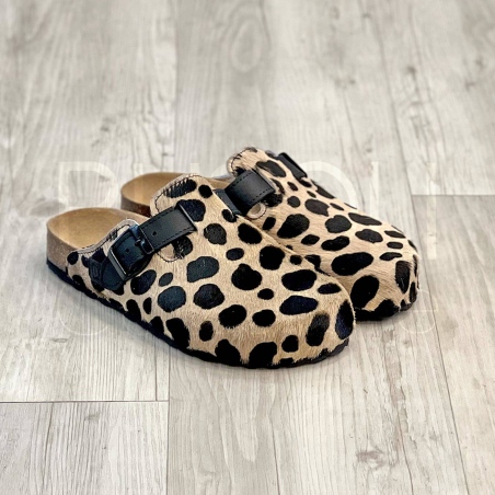 Ciabatta in Pelle animalier