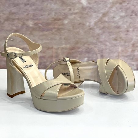 Sandalo Platform Beige