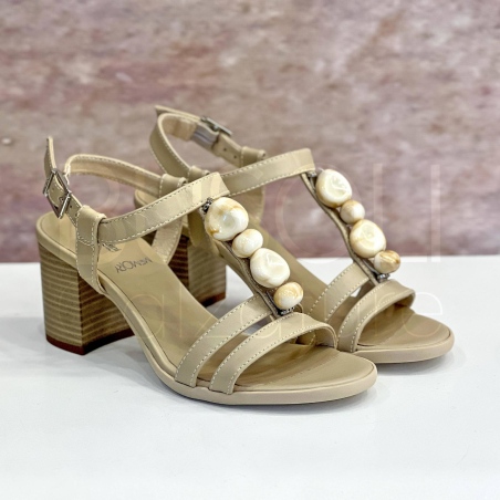 Sandalo perle Beige