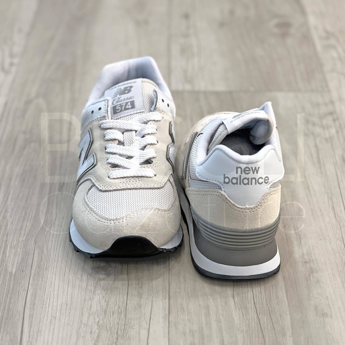 574 Suede/mesh Panna