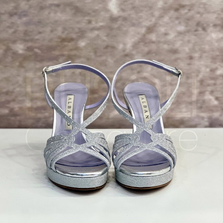 Sandalo in Pelle glitterata