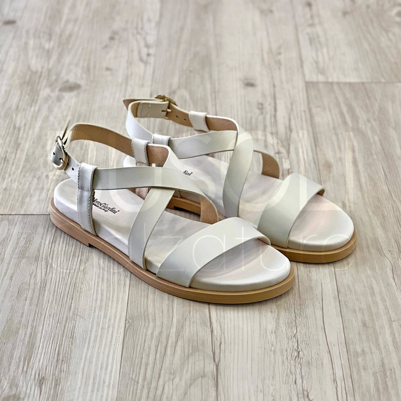 Sandalo incrocio in Pelle