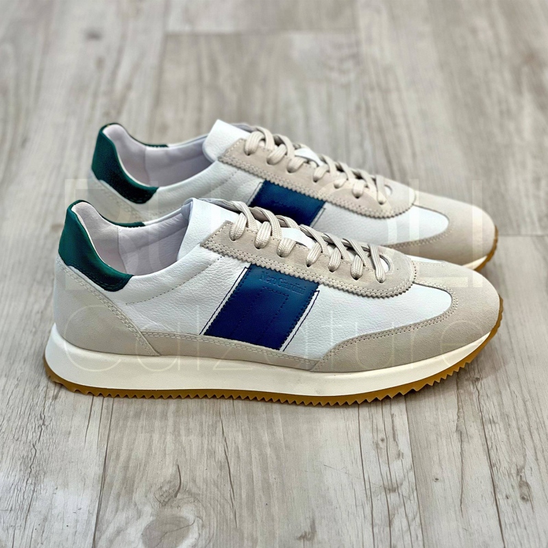 Sneaker in Pelle/ Suede dettagli Color