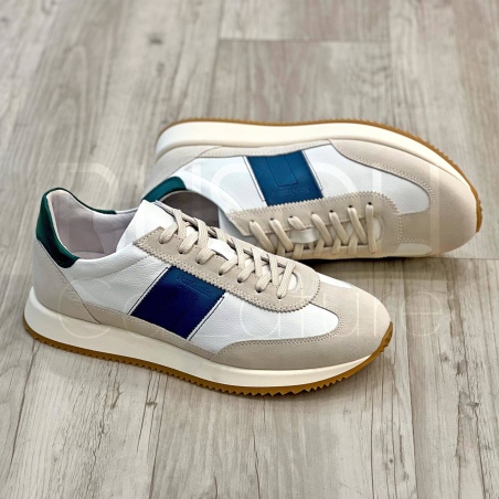 Sneaker in Pelle/ Suede dettagli Color