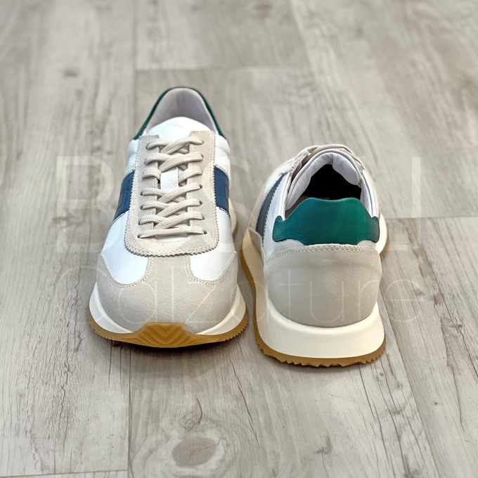 Sneaker in Pelle/ Suede dettagli Color