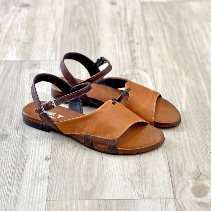 Sandalo fascia in Pelle