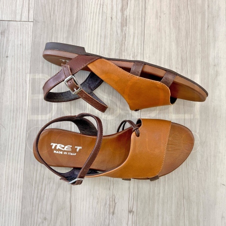 Sandalo fascia in Pelle