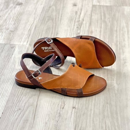 Sandalo fascia in Pelle