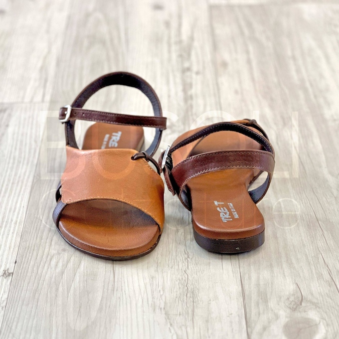 Sandalo fascia in Pelle