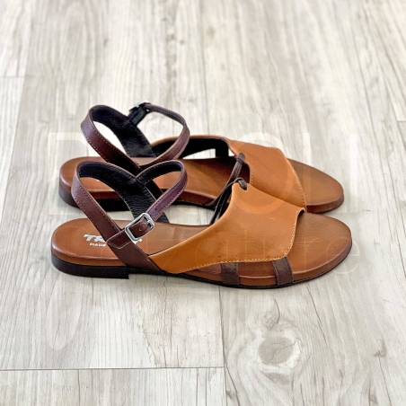 Sandalo fascia in Pelle