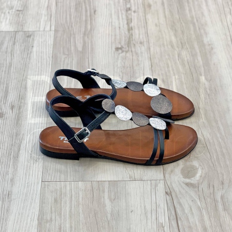 Sandalo infradito in Pelle cerchi