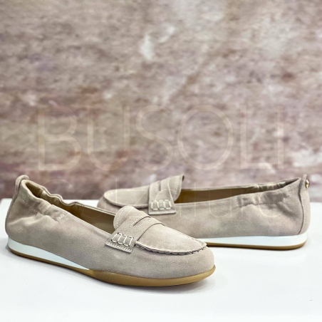 Mocassino in Camoscio con Traversina
