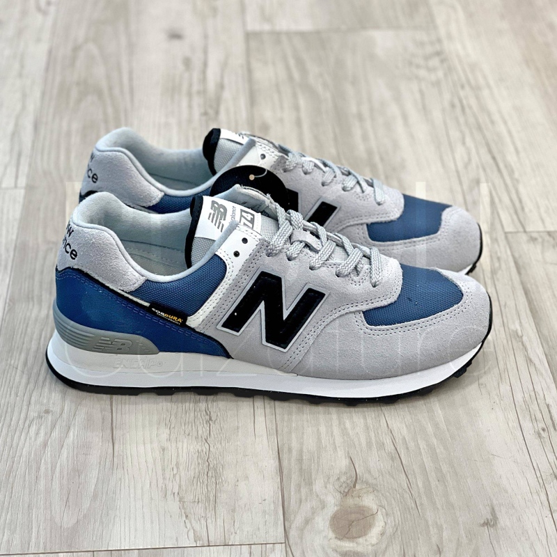 574 suede Grigio /Blu