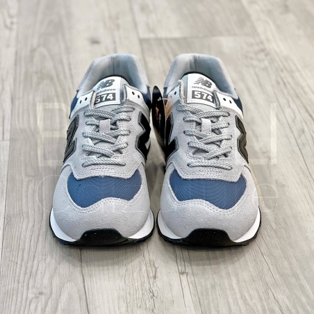 574 suede Grigio /Blu