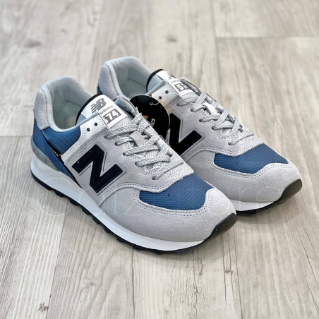 574 suede Grigio /Blu