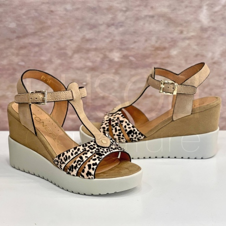 Sandalo Animalier Suede