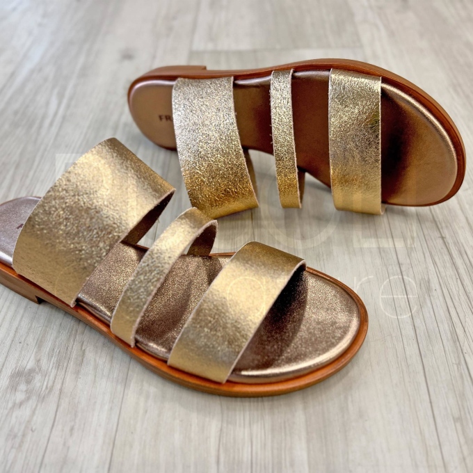 Ciabatta stripe Oro