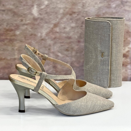 Decolletè Lino Lurex