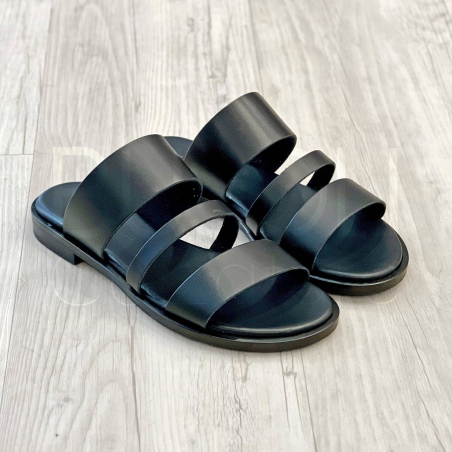 Ciabatta stripe Nero