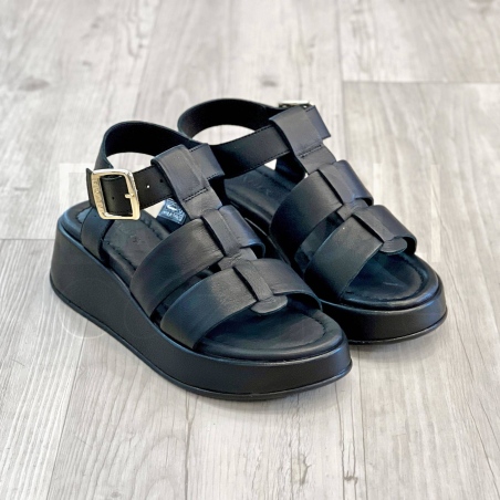 Sandalo Zeppa Nero