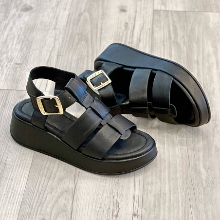 Sandalo Zeppa Nero