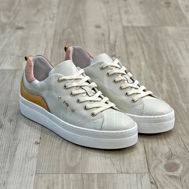 Sneaker microglitter in Pelle