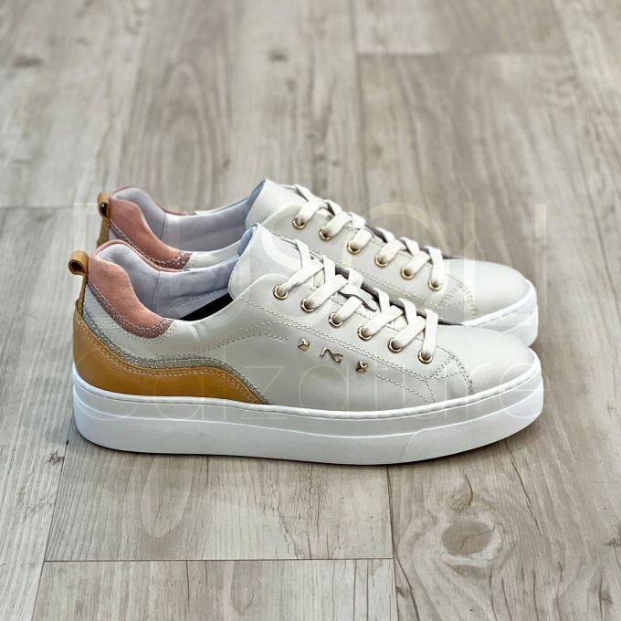 Sneaker microglitter in Pelle