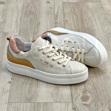 Sneaker microglitter in Pelle