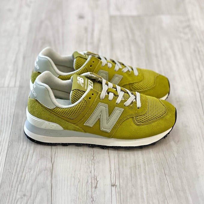 574 Suede/mesh Lime