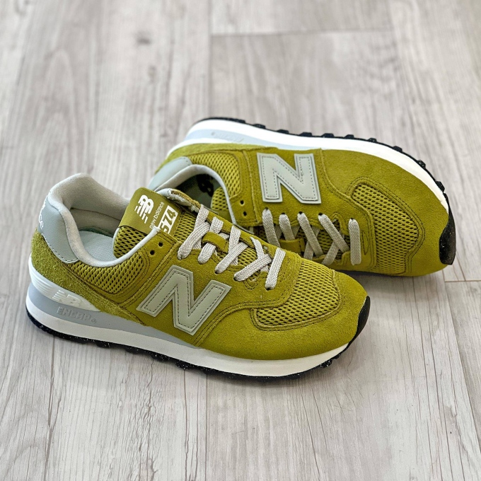 574 Suede/mesh Lime