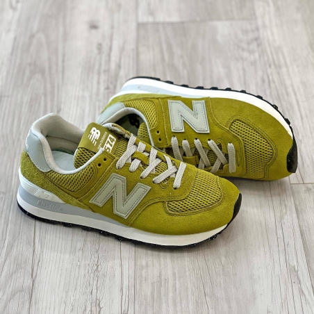 574 Suede/mesh Lime