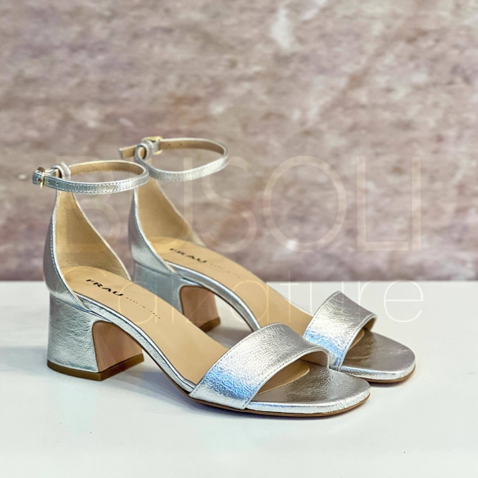 Sandalo in Pelle metal