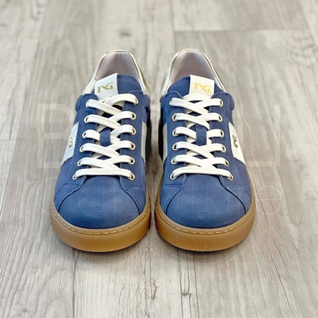 Sneaker in Camoscio Avio