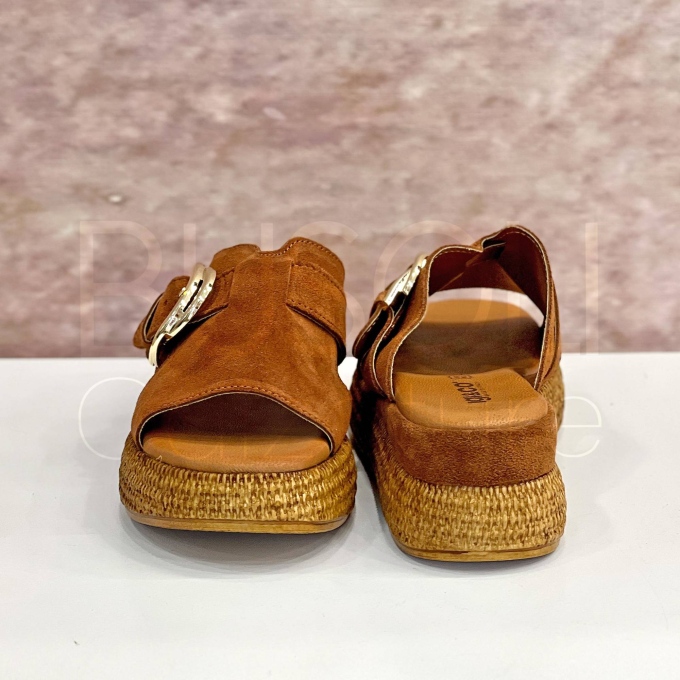 Ciabatta Suede Cognac
