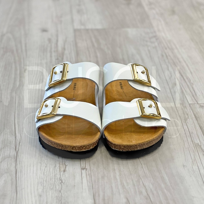 Ciabatta White 2 fibbie