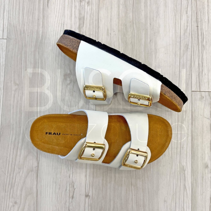 Ciabatta White 2 fibbie